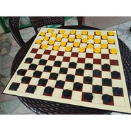 Dam Haji/Set dam aji (Draughts game/Checkers) 12x12 besar