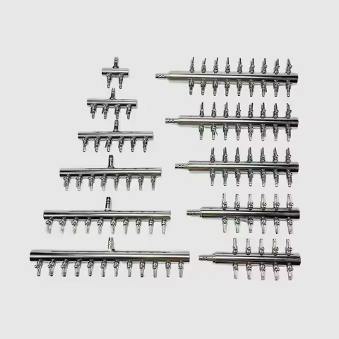 4/8mm Aquarium Air Splitter Airline Tubing Air Flow Divider Air Valve Controller Switch Air Manifold