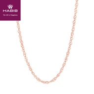 HABIB 750/18k Rose Gold Necklace GDDSIN-RC