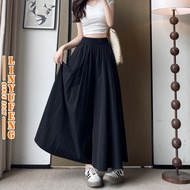 2024 Yamamoto Wide Leg Baggy Skirt Pants Women Drape High Waist Casual Loose Long Ladies Vintage Pla