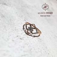 0.19CT LADIES DIAMOND RING-18K GOLD DIAMOND RING-18K GOLD FANCY DIAMOND RING-18K GOLD FANCY LADIES D