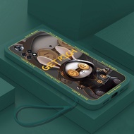 Casing POCO X4 GT F3 M4 Pro F4 X3 M3 Pro 5G Nice Rabbit Lanyard Soft Tpu Phone Cover Cases