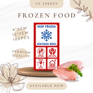 Fragile Sticker Label Live Fish Live Plant Fresh Food Frozen Food 9cm*5cm 13cm*7cm