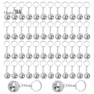 50Pcs Mini Disco Ball Keychain, Mirror Disco Ball Bulk Keyring Party Favors for 70s 80s Disco Party 