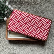 小巾繡木首飾盒 飾品收納盒 刺繡 紅