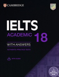 CAMBRIDGE IELTS 18 : ACADEMIC (STUDENT'S BOOK WITH ANSWERS  / AUDIO / RESOURCE BANK) BY DKTODAY