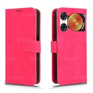 Cho ZTE Nubia Music 2 music2 2025 vỏ điện thoại da lật đứng vỏ nubiamusic2 Ví PU chống sốc chống rơi