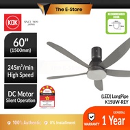 KDK Sensa 5 60" 5 Blades DC Motor Ceiling Fan | K15Z5 K15UW (KDK NIKKO DC Ceiling Fan 風扇 Kipas Silin