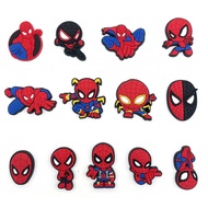 Pack Spider Man Cartoon Shoe Charms Decoration PVC Pins for Croc Shoes Bracelets Dinosaurs Themed