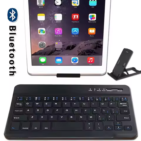 Quiet Slim Wireless Keyboard Bluetooth Keyboard for Apple Ipad Mini 1 2 3 4 5 Tablet Rechargeable Ke