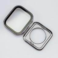 Ốp Đồng Hồ Chống Nước Màn Hình Mặt Kính Cho Apple Vỏ Đồng Hồ 40Mm 44Mm 41Mm 45Mm Khung Cạnh Thẳng Ốp