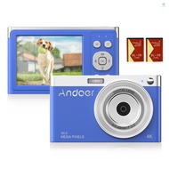 Andoer Compact 4K Digital Camera Video Camcorder 50MP 2.88Inch IPS Screen Auto Focus 16X Zoom Anti-s
