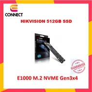 【READY STOCK】HIKVISION E1000 SSD 512GB PCIE M.2 NVME SSD