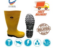 RUBBER SAFETY BOOTS 3000 MIDSOLE STEEL TOE CAP (MSTC) KASUT( ORIGINAL GAJAH KING)