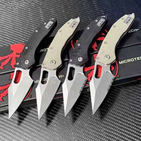 Folding knife G10 handle deep carrying clip mark M390MK blade hunting and fishing tool knife EDC poc