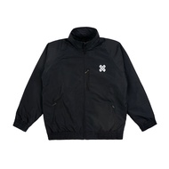 Axxon Black and White Striped Tracktop Jacket Unisex Waterproof