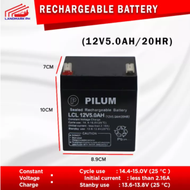 12V 5AH / 20HR UPS Sealed Rechargeable Lead Acid Battery 12 VOLTS 5 AMPERE HOUR ( Ebike Battery, Battery, Rechargeable)
