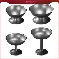 [Lohobby] Pudding Cup Stainless Steel, Reusable, Multipurpose, Ice Cream Cup Salad Cup Dessert Bowl 