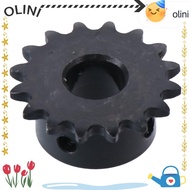 OLINI B Type Hardened Teeth, C45 Carbon Steel 25 Chain 16 Tooth Gear, Practical Black Oxide Single S
