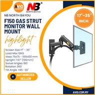 NB North Bayou F150 17"-35" 17 19 20 22 24 27 28 30 32 35 Inch Gas Strut Monitor TV Wall Mount Bracket Single Arm F150