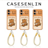 Bear Card Holder Couple Case hp IPhone 11 13 XR XS X ip 12 14 15 16 PRO MAX 7 8 7+ 8+ PLUS SE 2022 L