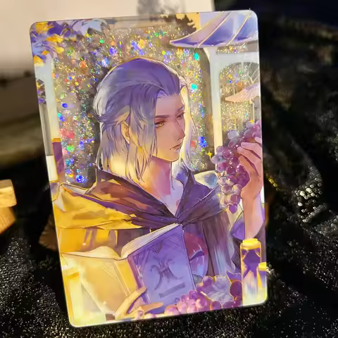 NEW Game Final Fantasy XIV FF14 Emet-Selch Themis Acrylic Brick Quicksand Mahjong BL Stand Model Ani