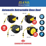 ISANO IHG-01 IHG-02 IHG-03 IHG-04 10m 20m 30m Automatic Retractable Hose Reel AUTO HOSE REEL