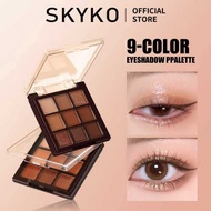SKYKO 9 Colors Eyeshadow Palette Shine High Pigment Glittering Shimmering
