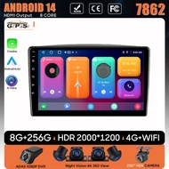 Car Radio Android 14 Multimedia Player For Lexus LX470 For Toyota Land Cruiser LC 100 1998 - 2003 St