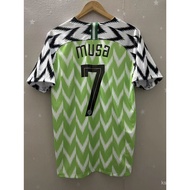 2018 Retro Version Ball Shirt For Nigeria MUSA IWOBI MIKEL HIGH QUALITY Customizable At Will