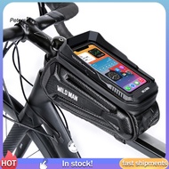 PP   12L Rainproof Bike Frame Pouch Cuttable Fastener Tape Anti-Scratch Compartment design Top Tube Bag for MTB