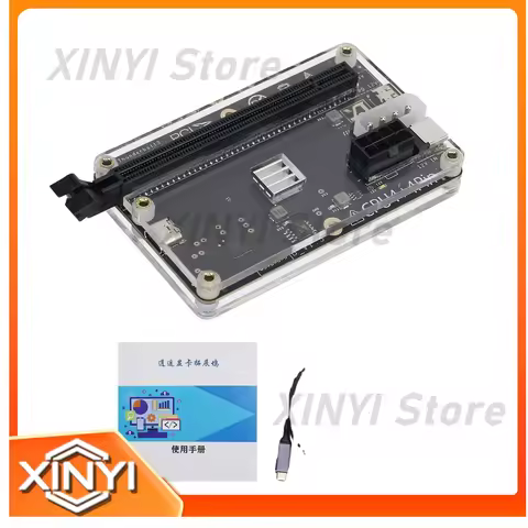 Mini Graphics Card Box Video Card Box GPU Dock with 60cm USB4 Cable for Thunderbolt 4 Thunderbolt 3 