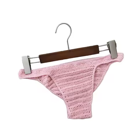 Men And Women Swimming Briefs Underwear Hand Crochet Breathable G-string Swimming Sunbathing Thongs 