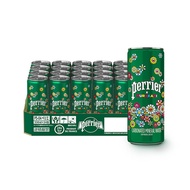 巴黎水（Perrier）村上隆限量装 巴黎水气泡矿泉水（原味）  罐装  330ML*24罐/箱