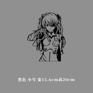 Neon Genesis Evangelion EVA Asuka Anime Cartoon Car Sticker Two-Dimensional Car Pain Sticker Chassis