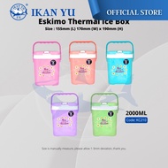YU x Eskimo - Cooler box 2L / ice box / Bekas Air Tahan Sejuk 8jam