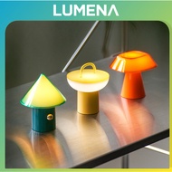 [LUMENA] SPACE S Mood Lamp (Choose 1 of 3 Types: CONE/ROOF/POT) – Wireless Charging, 3-Level Brightn