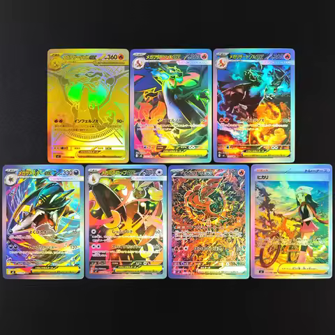 DIY PTCG Pokemon Collection Cards M2 Mega Charizard X EX Classic Game Anime Cards Gift Toys