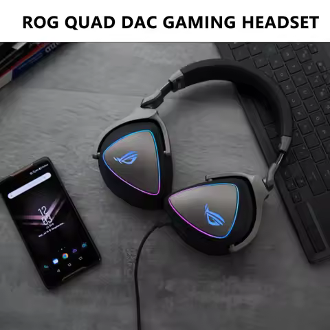 ASUS RGB QUAD-DAC GAMING HEADSET 7.1 Channel USB Over-Ear Headphones PC PS4 PS5 Xbox One Noise Cance