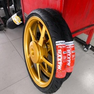 Paket Ban MAXXIS VICTRA 60/80-17 Dan 70/80-17 Ring 17 Tubeless Gratis Pentil Sepasang Ban Cacing Mot