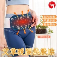 艾草暖腰熱敷貼(10片裝) 艾草暖宮貼 艾灸發熱護腰貼 生理期熱敷貼 宮寒調理貼 暖寶寶