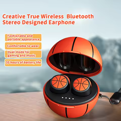 Mini True Wireless Bluetooth Stereo Designed Earphone Noise Cancelling Earbuds For Football Basketba