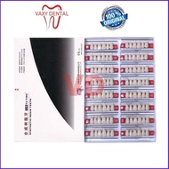 Top Gigi Caiyu Depan Atas 1 Box/Kotak/Dus Isi 16 Papan Gigi Palsu Merk Caiyu Yuying Cayu Anterior Up