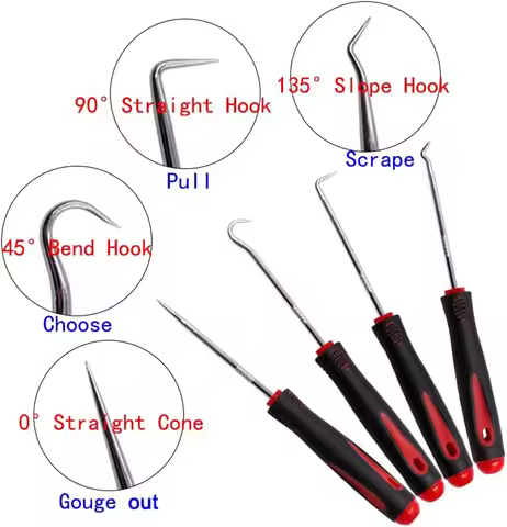 Car Auto Vehicle Oil Seal Screwdrivers Set O-Ring Seal Gasket Puller Remover Pick Hooks Tools Sealin