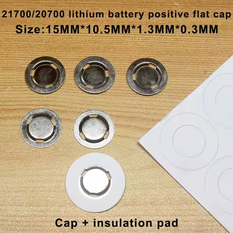 100pcs/lot 21700 Lithium battery can spot welding positive flat head cap 21700 lithium battery negat