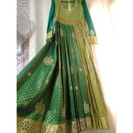 Saree gown with full heavy skirt