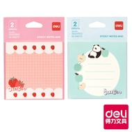 [Deli Deli] Styling Note Paper 76x76mm/60 Sheets/Random Style/EA041|Deli Flagship Store