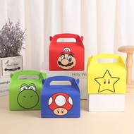 Super Mario Bros Gift Box Fashion Design Kids Favorite Mario Gift Bags Happy Birthday Party Decoration Baby Shower Thanks Gifts Package