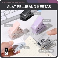 Alat Pelubang Plong Pembolong Kertas Paper Punch Hole Puncher Kecil