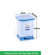 SMALL flip-top mini foot pedal trash can 25x23,5x29,5cm. DT741